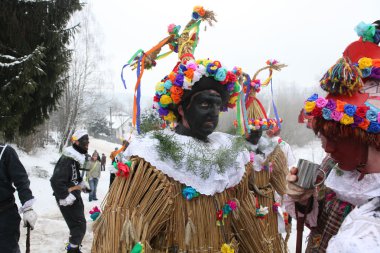 Masopust karnaval. Tören Shrovetide alayı