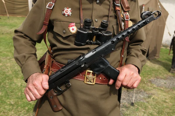 Soviet military decoration on the uniform — Stock Photo, Image