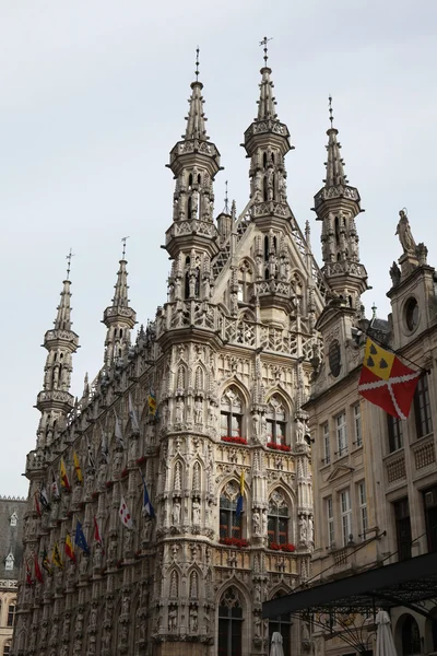 Gotisch stadhuis in Leuven — Stockfoto