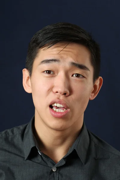 Young man speaking — Stock Photo, Image