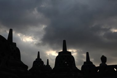 Borobudur Tapınağı, merkezi java, Endonezya.