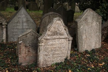 Old Jewish Cemetery in Prague clipart