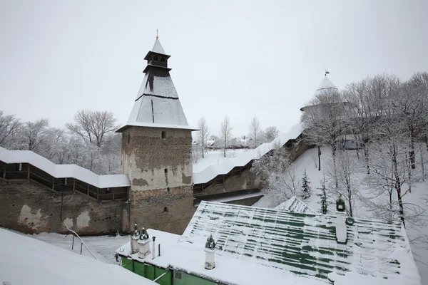 Pskovo-Pechorsky klasztor w pobliżu Pskov, Federacja Rosyjska. — Zdjęcie stockowe