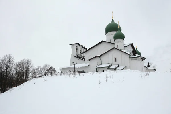 Ruská zima. Pskovská oblast, Rusko. — Stock fotografie