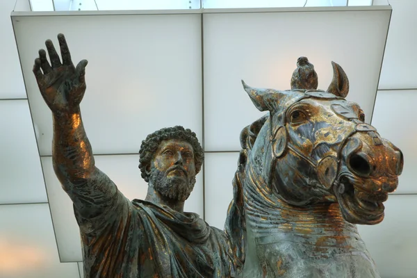 Estátua de marcus aurelius — Fotografia de Stock