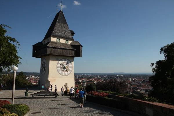 Saat Kulesi Graz, Avusturya — Stok fotoğraf