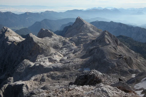 Vista do Monte Triglav nos Alpes Julianos — Fotografia de Stock
