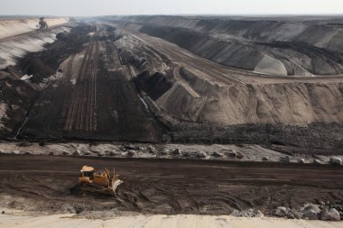 Open-pit coal mining near Cottbus clipart