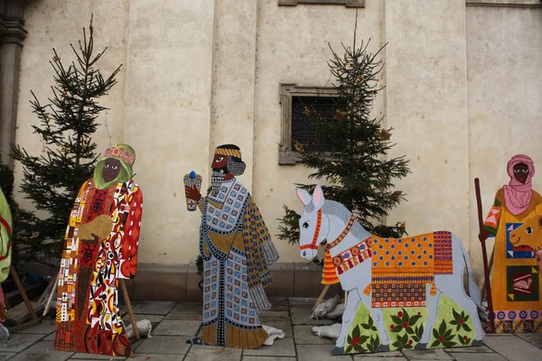 Cena da natividade em Praga, República Checa . — Fotografia de Stock