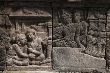 Bas-reliefs Prambanan Tapınağı