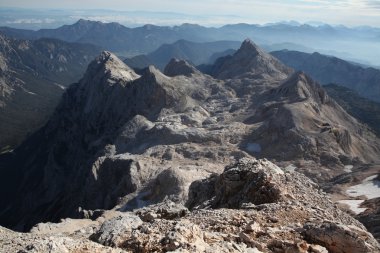 Julian Alps için Mount Triglav görünümünden
