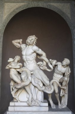 Helenistik Mermer heykel Laocoon ve oğulları