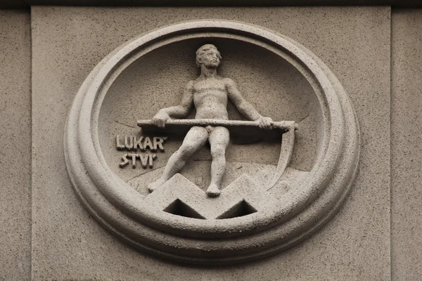 Alegoria de Haying na rua Bubenecska — Fotografia de Stock