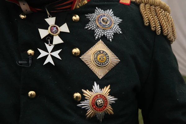 Russian imperial military decorations — Stock Photo, Image