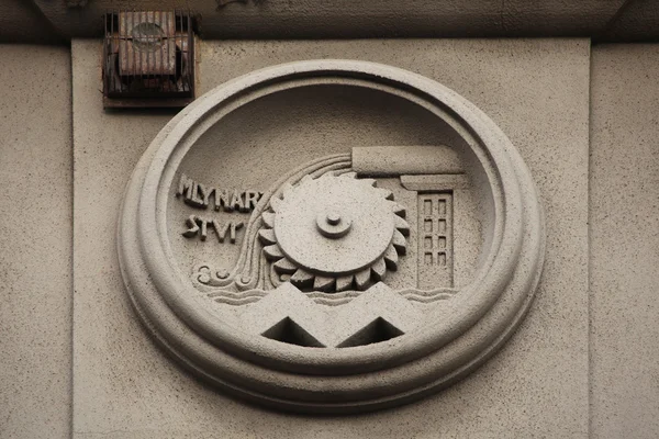 Alegoria da Indústria de Fresagem na Rua Bubenecska — Fotografia de Stock