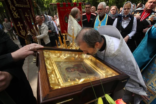 Ícone de milagres ortodoxos — Fotografia de Stock