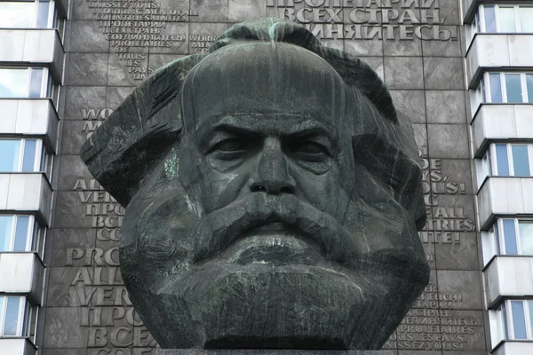 Monumento Karl Marx em Chemnitz, — Fotografia de Stock