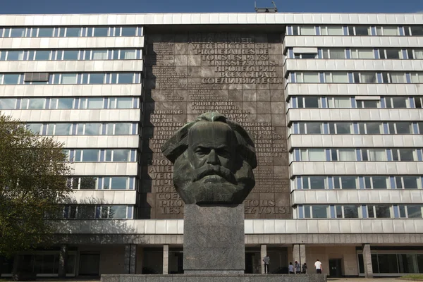 Monumento Karl Marx em Chemnitz, — Fotografia de Stock