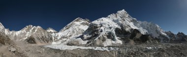 Mount Everest and Khumbu Glacier clipart