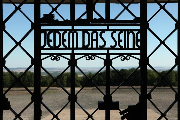 Nazi-motto Jedem das Seine gezien — Stockfoto