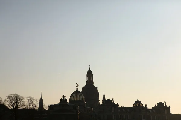 Frauenkirche und Akademie der bildenden Künste — Stockfoto