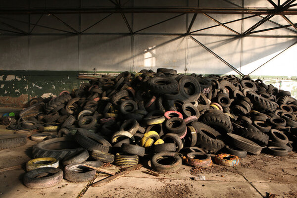 Old car tires