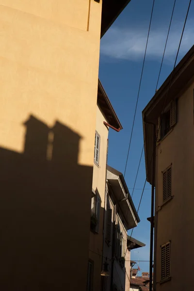 Middeleeuwse huizen in Bergamo — Stockfoto