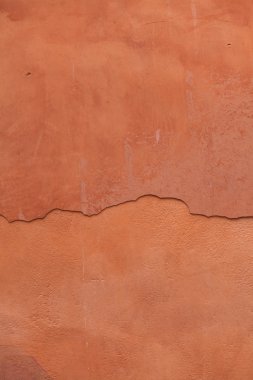 Old terracotta stucco wall clipart