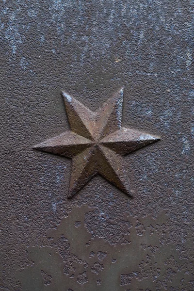 Hexagrama de ferro fundido — Fotografia de Stock