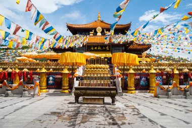 Hainan, Çin Nanshan Tapınağı sahne