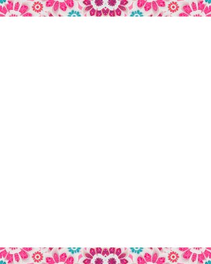 Stilize çiçek arka plan çerçeve