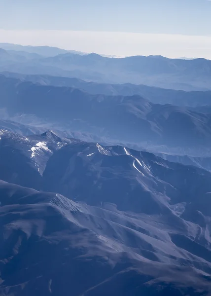 Fenêtre Vue aérienne des montagnes des Andes — Photo