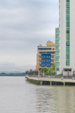Puerto Santa Ana Boardwalk in Guayaquil Ecuador clipart