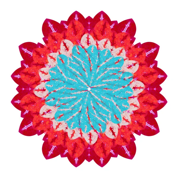 Fieltro punta mano dibujar flor — Foto de Stock