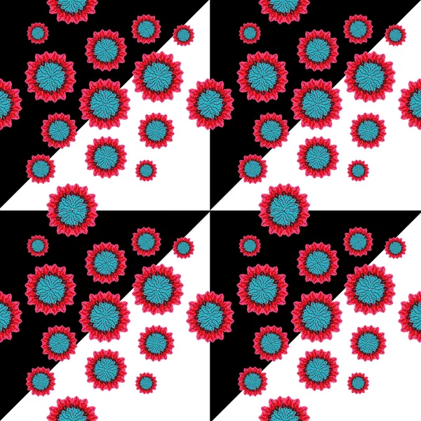 Geometrische Collage nahtloses Muster — Stockfoto
