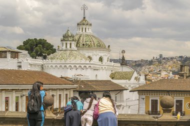 Quito Büyükşehir katedral kilise San Francisco bakış açısından