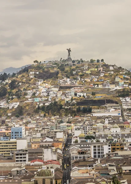 Vista aérea de Quito Panecillo Hill — Foto de Stock