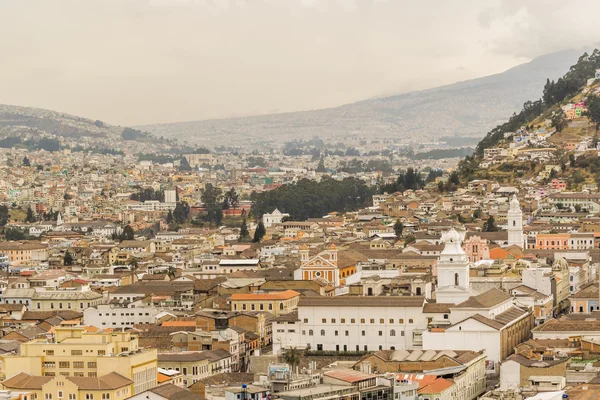 Centro Histórico de Quito Vista Aérea — Foto de Stock