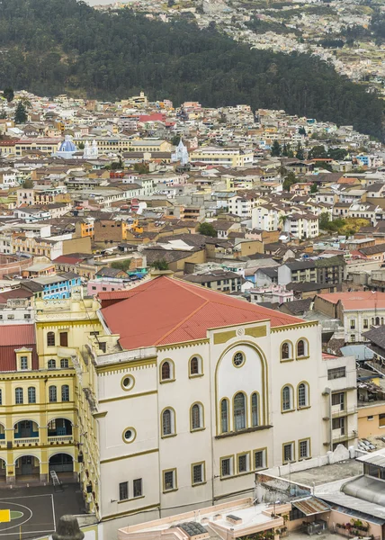 Centro Histórico de Quito Vista Aérea — Foto de Stock