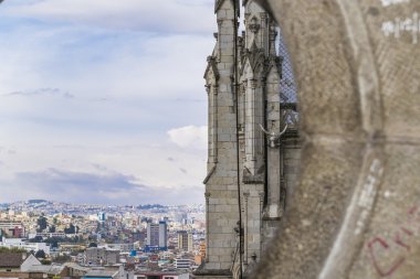 Quito San Juan Basilica ayrıntı görünümü