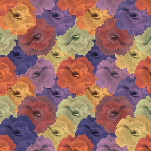 Vintage Floral Collage Pattern — Stock Photo, Image