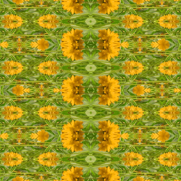 Stilisierte geometrische florale nahtlose Muster — Stockfoto