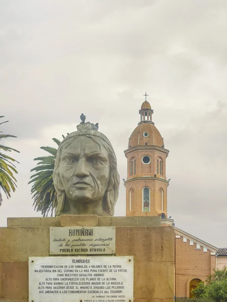 Ruminahui Monumet Otavalo Εκουαδόρ — Φωτογραφία Αρχείου