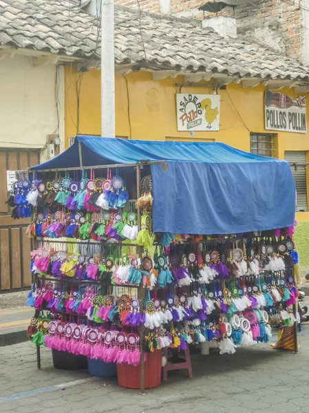 Ecuador Otavalo City duk marknaden — Stockfoto