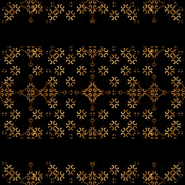 Sfondo scuro arabo ornato con strisce bordi decorati — Foto Stock