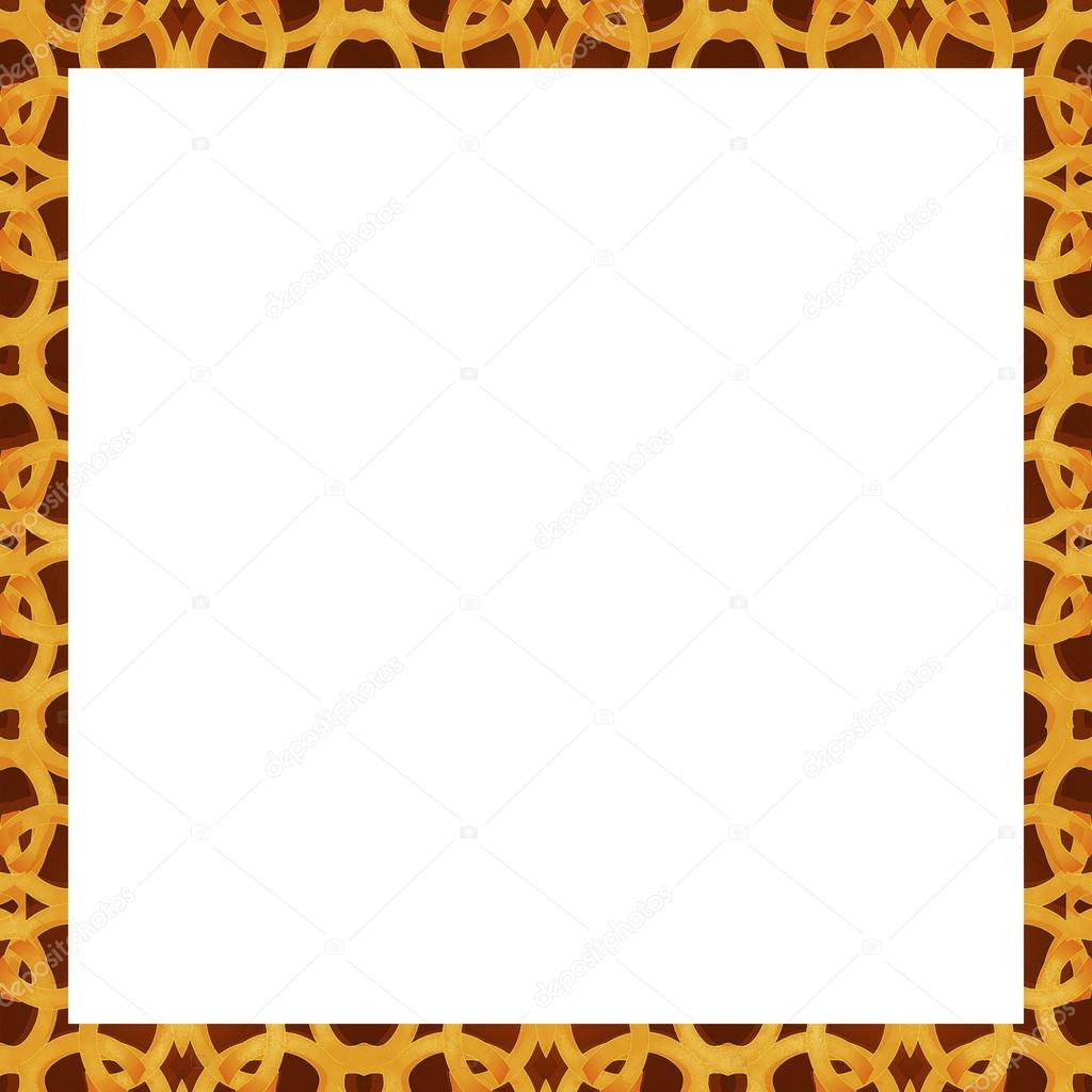 Oriental Arabesque Background Frame Stock Photo Danflcreativo Digital Art Technique Arabic Or Ic Style Frame Background With Decorated Geometric Ornate Arabesque Orange Borders Photo By