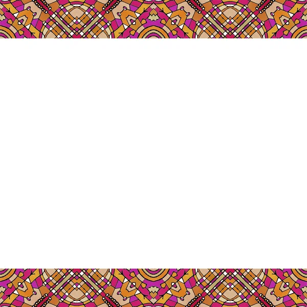 Brevpapprets bakgrund med orientalisk stil gränser — Stockfoto
