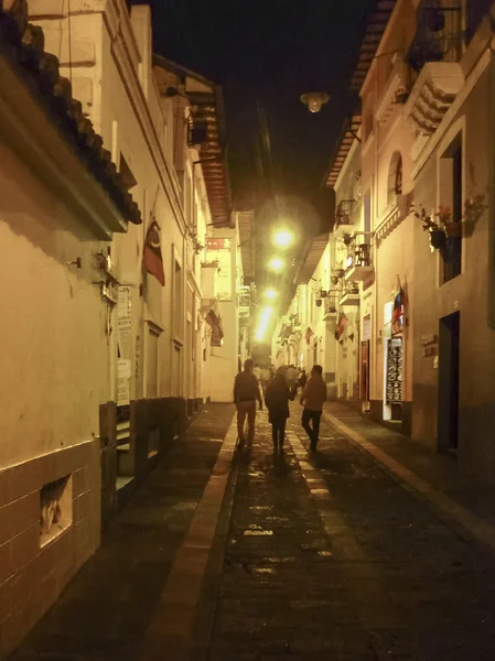 La Ronda Traditional Colonial Street Quito Ecuador — Φωτογραφία Αρχείου