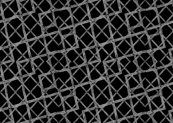 Geométrica entrelaçamento Grunge Iron Texture — Fotografia de Stock