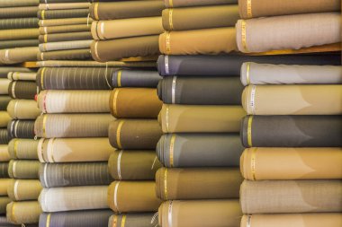 Yığılmış kumaşlar arka plan